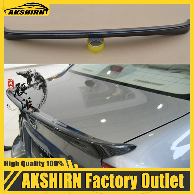

FOR Subaru Legacy Spoiler 2004 2005 2006 2007 2008 Carbon Fiber Rear Roof Spoiler Wing Trunk Lip Boot Cover Car Styling