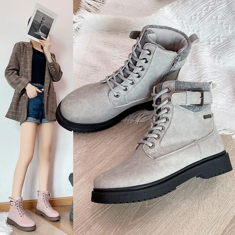 

Ботильоны женские на шнуровке, ботинки челси на молнии, на платформе, модная обувь в ретро стиле, Осень-зима