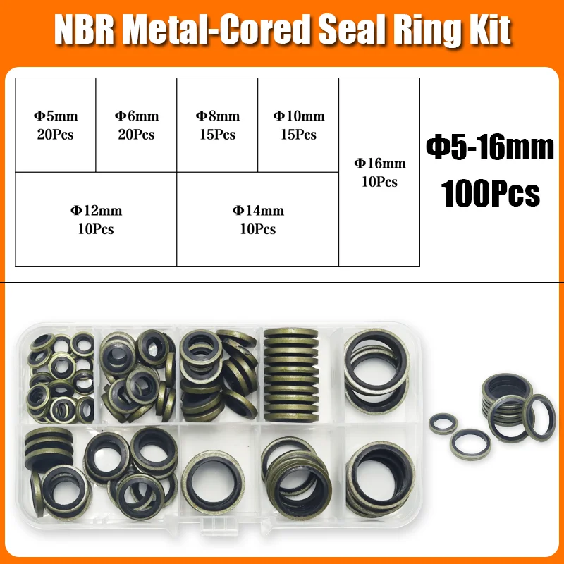 

Прокладки для труб из нитрила и стали M5-M24