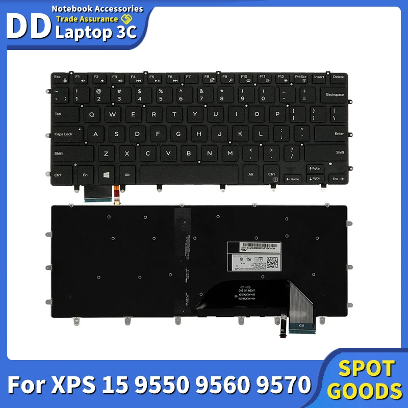 

Клавиатура с подсветкой для ноутбука DELL XPS 15 9550 9560 9570 0GDT9F