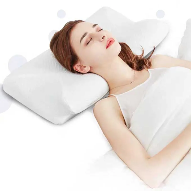 

Contoured Memory Foam Pillow for Neck and Shoulder Support