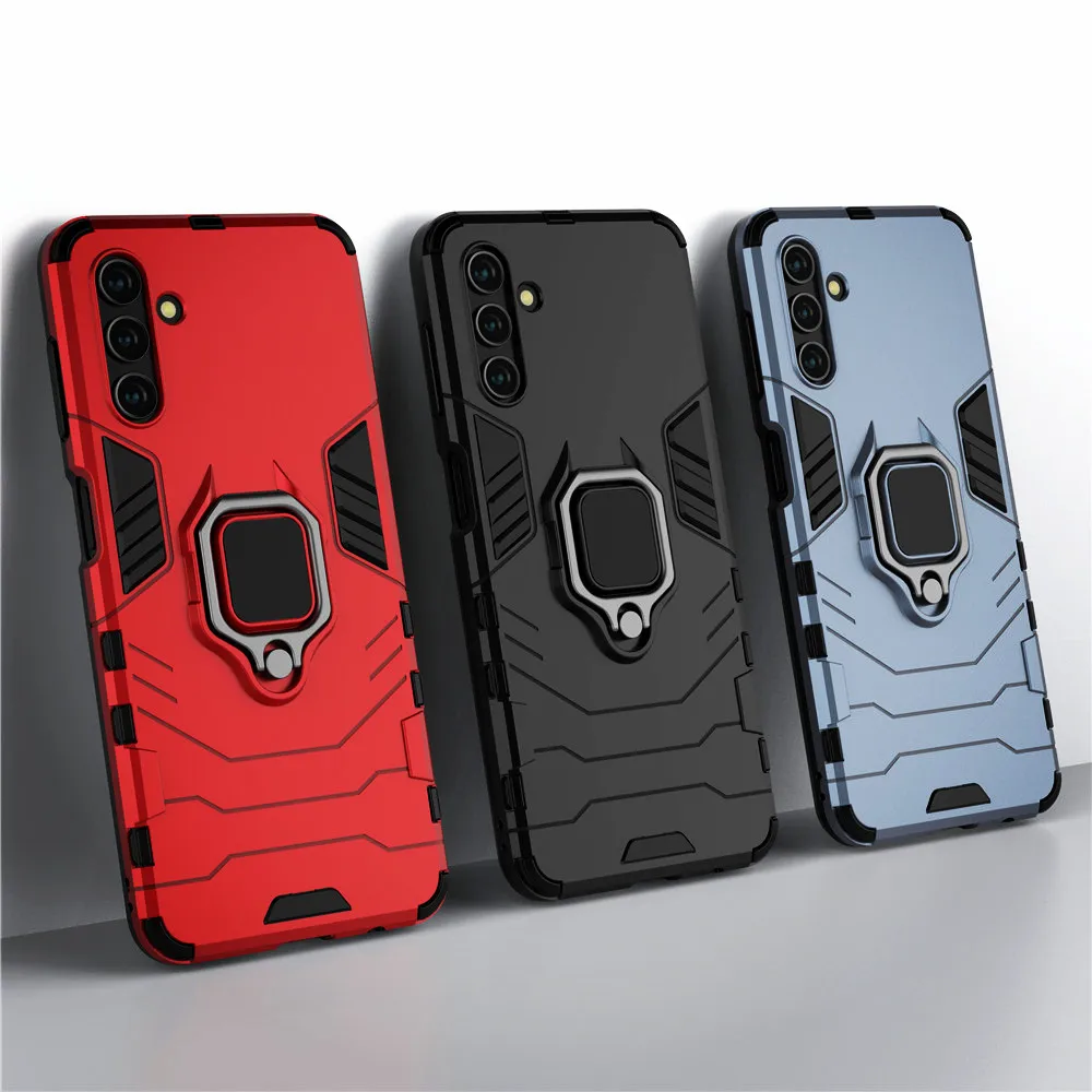 

Samsung A13 Shockproof Armor Case For Samsung A13 5G A52S A03S India Ring Stand Phone Cover for Samsung Galaxy M52 5G M32 F22