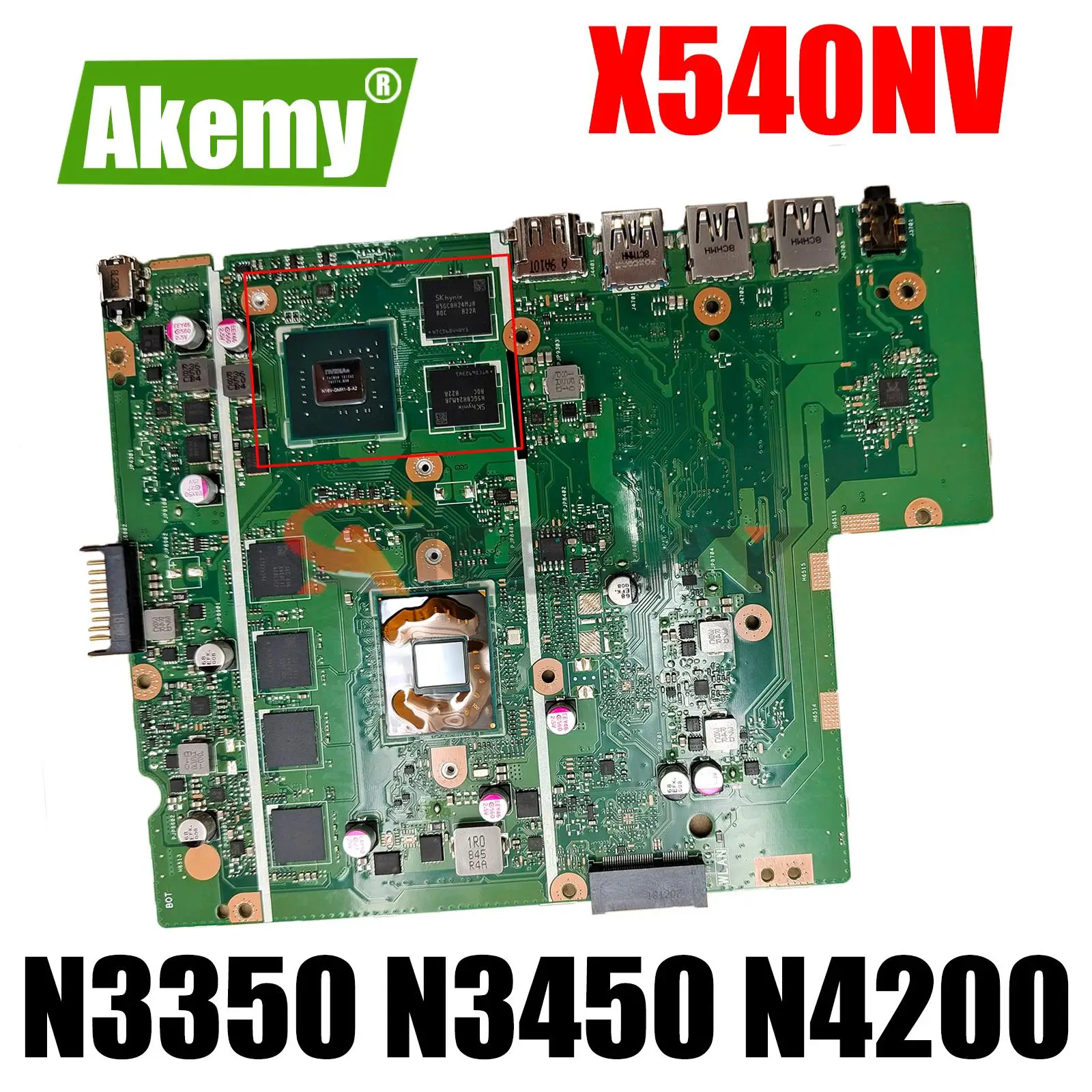 

Материнская плата X540NV X540N D540NV F540NV A540NV R540NV X580NV материнская плата для ноутбука N3350/N3450 N4200 920MX/V2G RAM-4GB