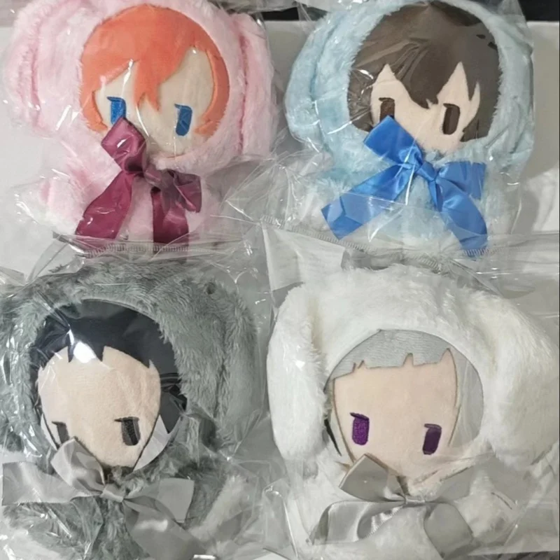 Фото В наличии: Плюшевая игрушка-талисман Bungo Stray Dogs с текстурой, напоминающей плюш, очаровательная, со съемным кроличьим слоем, коллекционная, в виде плаща, игрушка-украшение №1