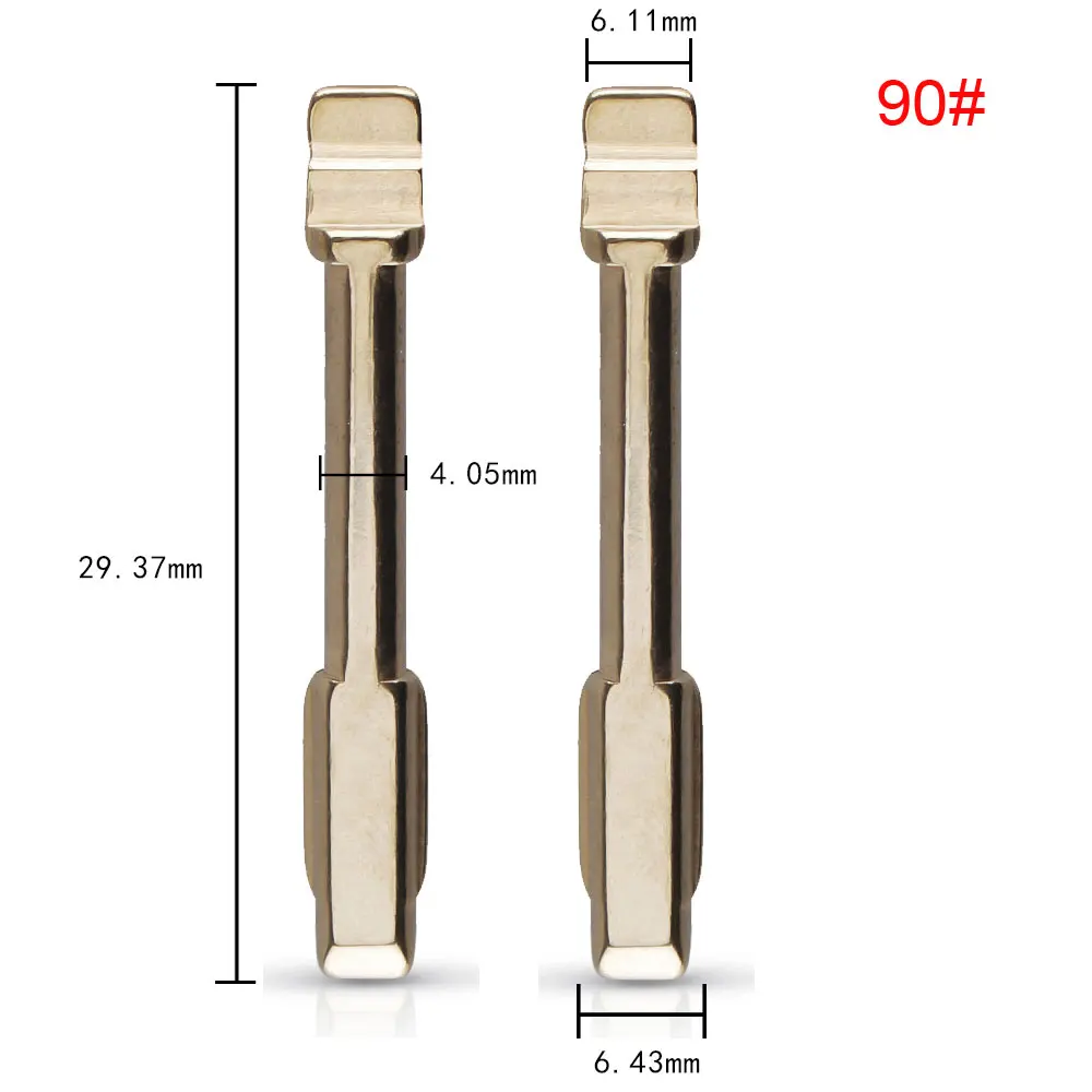 

10 Шт., Металлический Складной Лезвие Для Автомобильного Ключа Без Обрезки HU101 FO21 FO38 KD