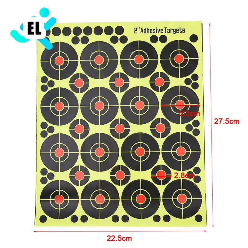 

Splatter Glow Florescent Paper Target for Hunting Archery Arrow Training Shooting Targets 160pcs/10sheets Shoot Accessories