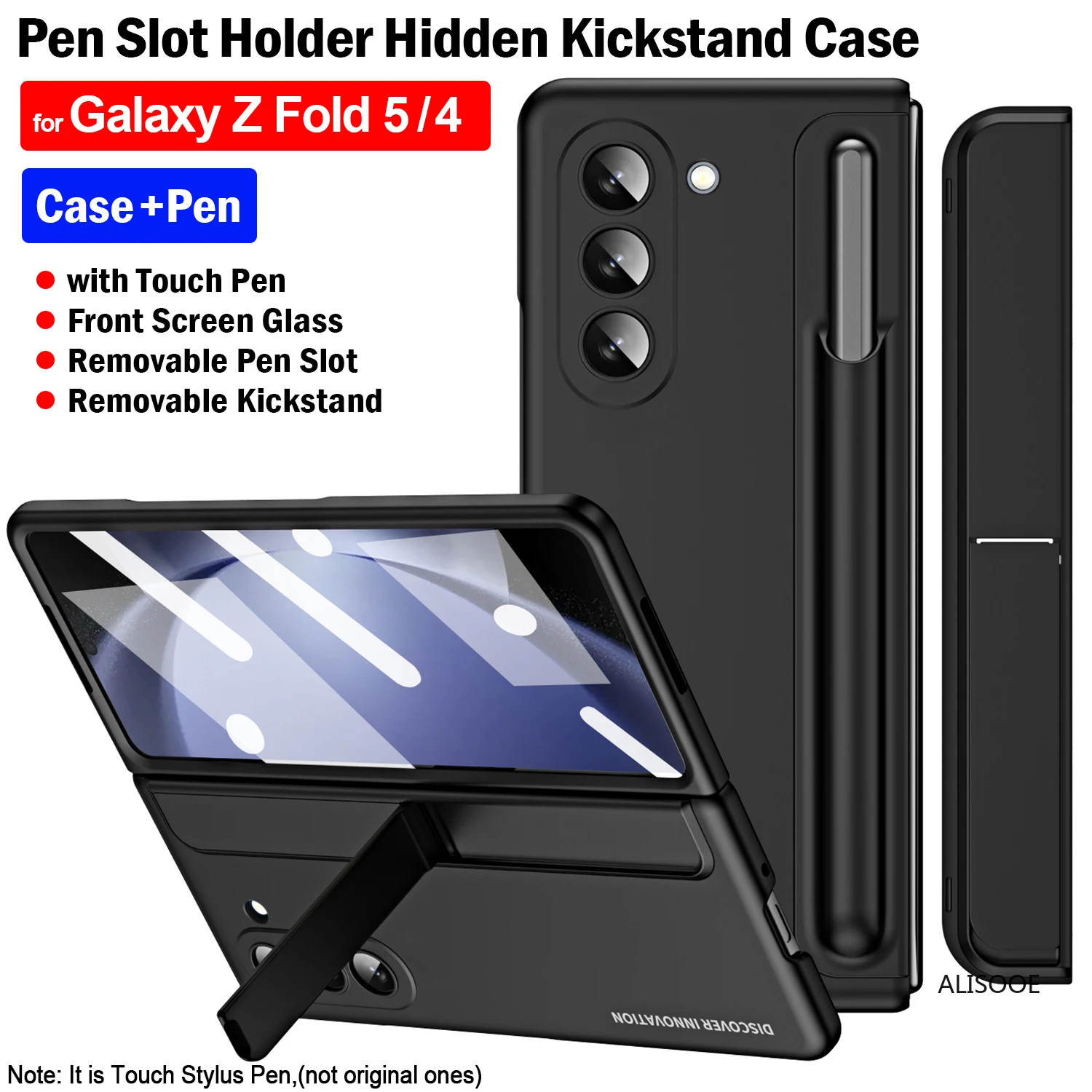 

Чехол-подставка с сенсорным стилусом для Samsung Galaxy Z Fold 5 4