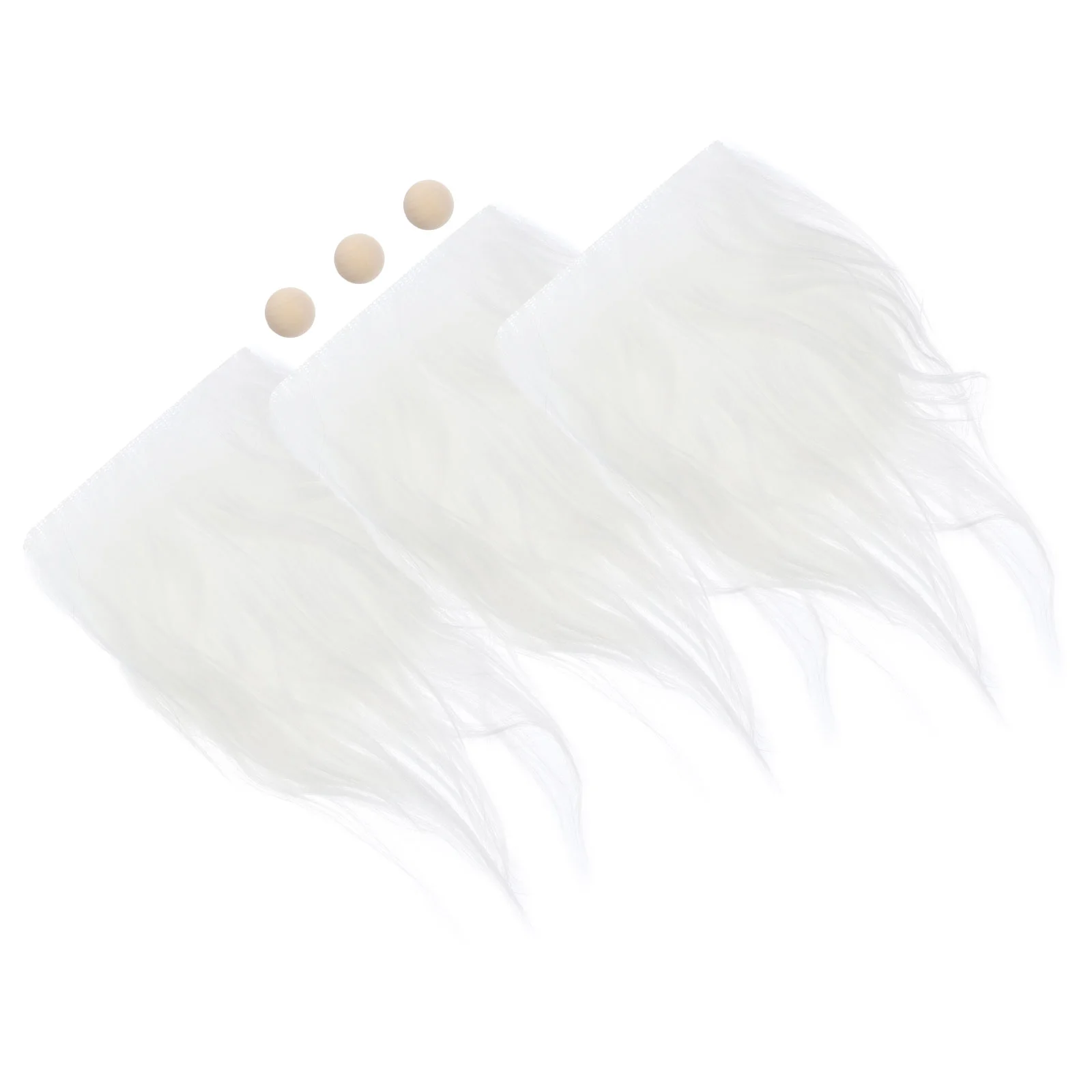 

Dwarf Beards Gnome Decor Crafting Supplies Wooden Balls Making Cotton Dolls Dwarfs Beads