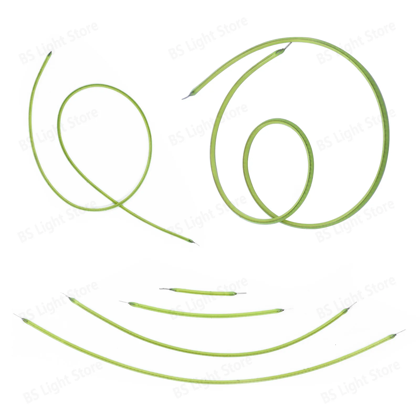 Светодиодный ледяной синий 38 мм 60 80 145 185 360 450 DC3V Гибкая нить Ретро лампа Эдисона