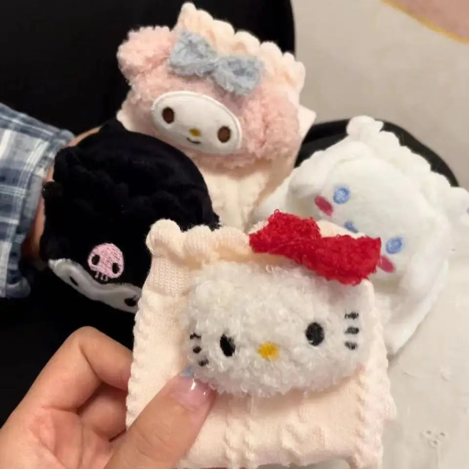 

Sanrio Kawaii Hellokitty Mymelody Kuromi Mid-Length Cotton Socks Cartoon New Girl Heart Socks Ins Cute Autumn Cotton Socks