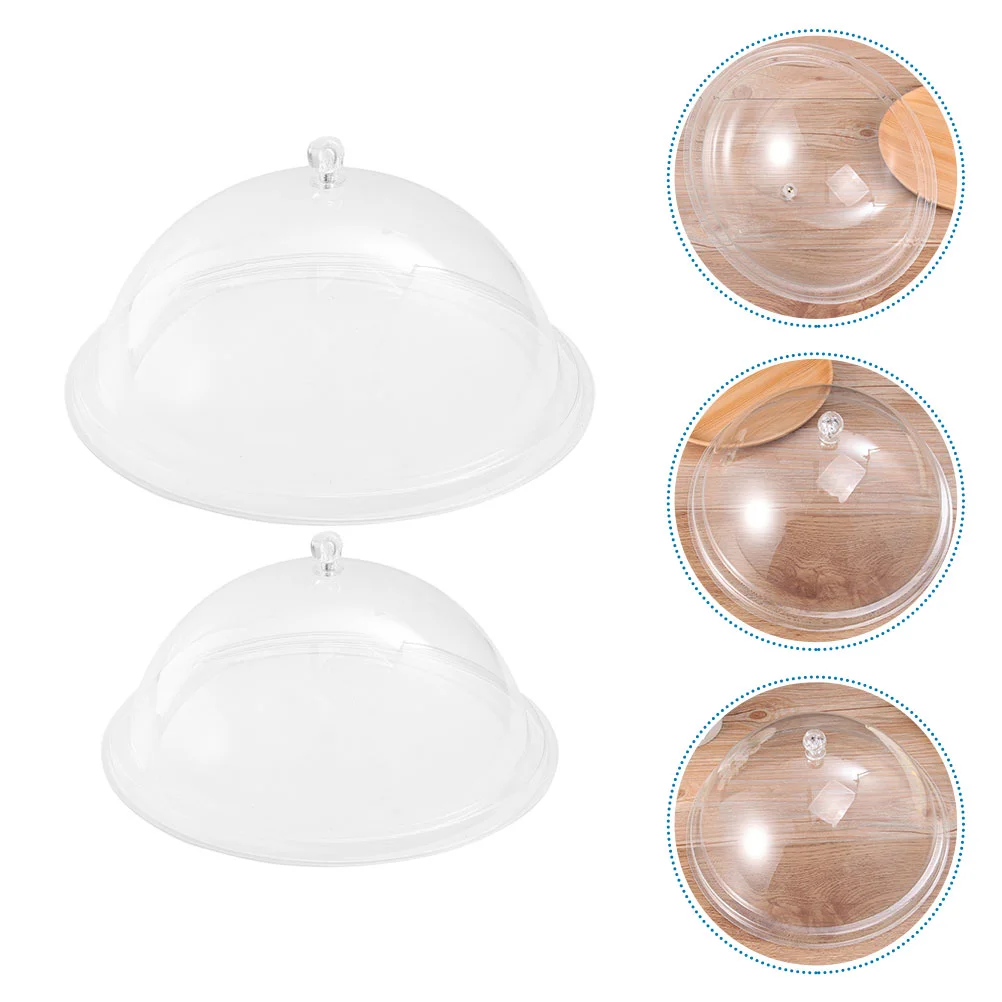 

Coverdome Cake Acrylic Display Dessert Dish Clear Serving Plate Glass Protector Butter Splatter Picnic Lids Guard Tent Kitchen