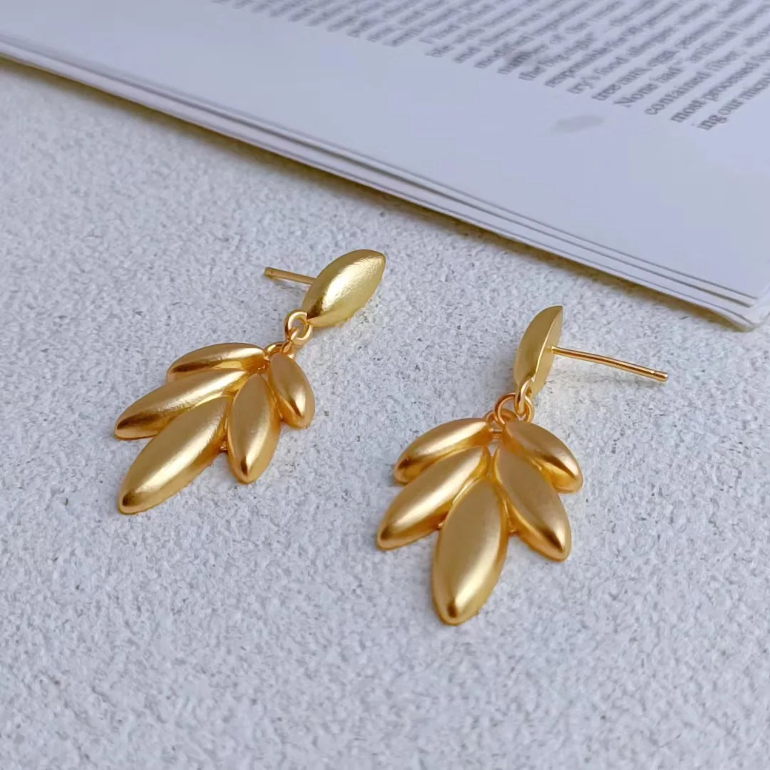 

LONDANY, серьги в виде пшеничных ушей, Новые искусственные Роскошные серьги, серьги в стиле ретро, маленькие и простые