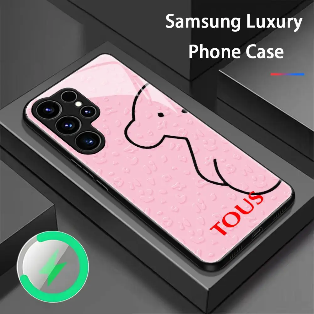 Фото Модный роскошный стеклянный магнитный чехол T-TouSES для Samsung S26 S25 S24 S23 S22 S21 S20 Plus Ultra №2