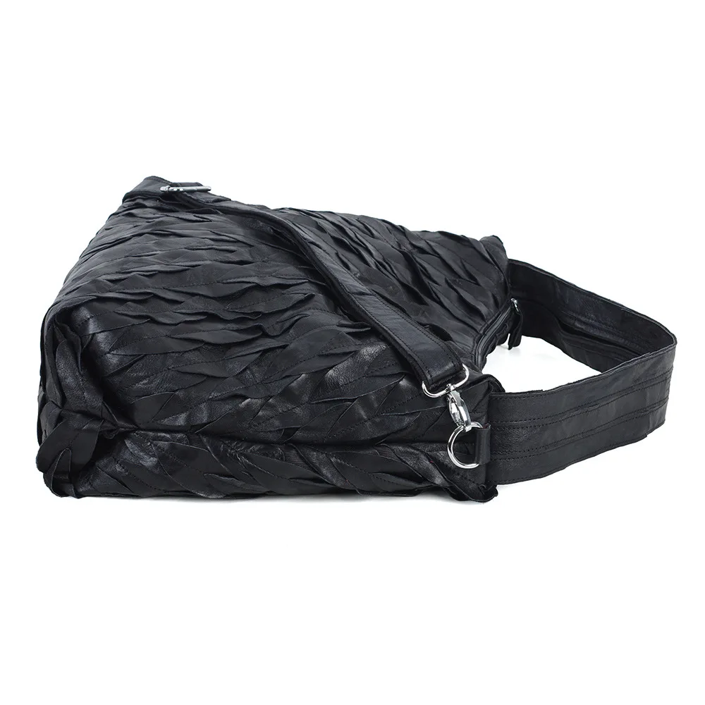 Новинка 2025 года кожаная женская сумка на плечо из овчины сумка-тоут ручной работы