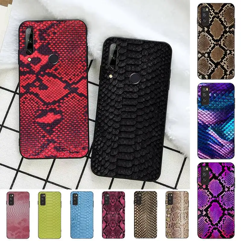 

Snake Skin print animal Phone Case for Huawei Honor 10 i 8X C 5A 20 9 10 30 lite pro Voew 10 20 V30