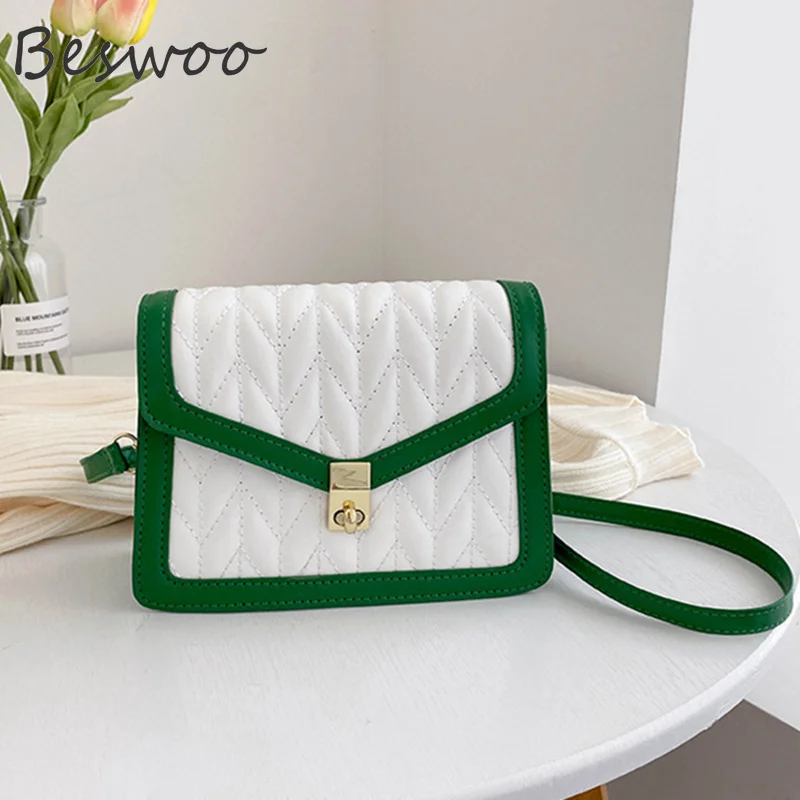 

Fashion Shoulder Bag 2022 Simple Handbags Women Bags Designer Patcheork Panelled Square Crossbody Bag Quality Casual Female Bag
