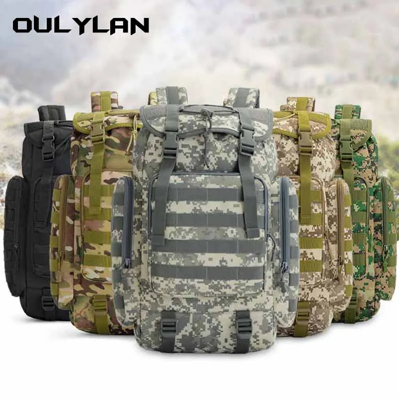 

40L Camping Military Tactical Backpack Men Outdoor Waterproof Army Molle Trekking Hunting Rucksack Mountaineering Bag Mochila