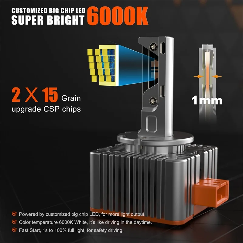 Лампы для передних фар головного света D1S D3S светодиодный HID D1R D3R Canbus
