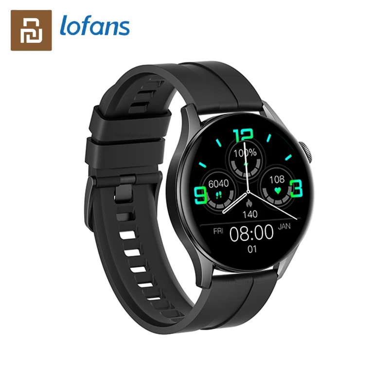 

Умные часы Youpin глобальная версия Lofans, 1,32 дюйма, IP68, водонепроницаемый, сенсорный фитнес-трекер, поддержка Bluetooth, 21 языка, GT9 Pro