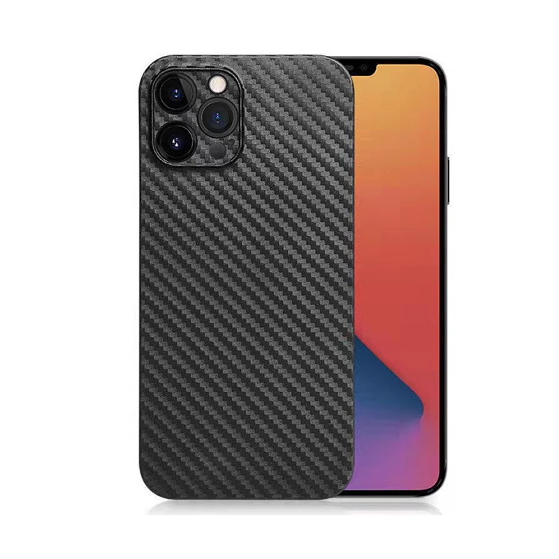 

Ultra Thin Straight Edge Hard Phone Case For Iphone 14 13 12 11 Se Xs Xr X 7 8 6 Plus Pro Max 2020 Carbon Fiber Texture Shell