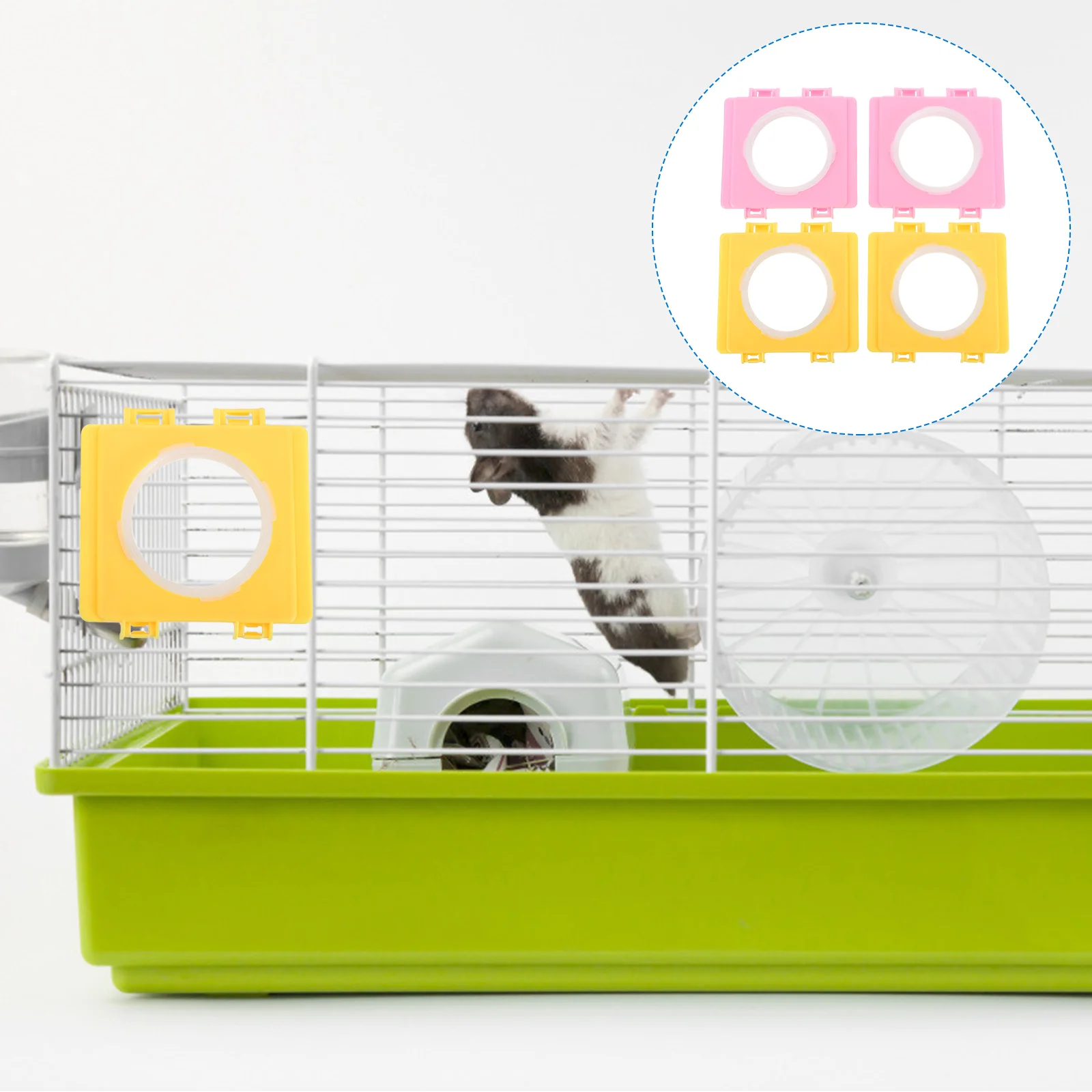 

4pcs Pet Hamster Cage Connector Hamster Cage Connection Replacement Board