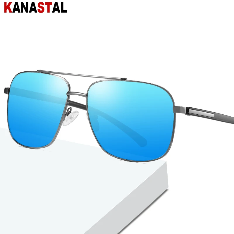 

Men Polarized Sunglasses UV400 Metal Sun Glasses Square Eyeglasses Frames Travel Sports Beach Bikini Driving Visor Eyewear Retro
