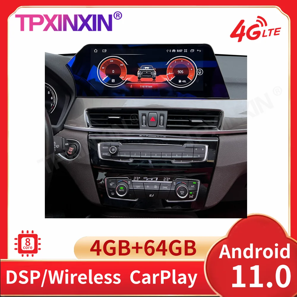 

Android 11 автомобильный радиоприемник беспроводной Carplay для BMW X1 X2 F39 F48 NBT 2016 2017 GPS Navi Стерео Авто DSP мультимедийный плеер головное устройство