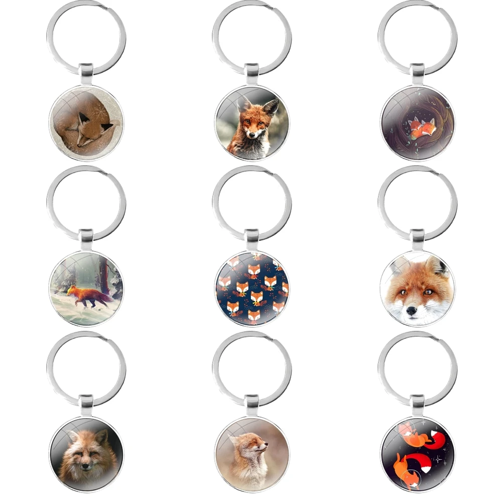 

Забавный Модный милый аниме лиса Забавный foxs симпатичный стеклянный кабошон брелок сумка автомобильный брелок кольцо держатель шармы Брел...