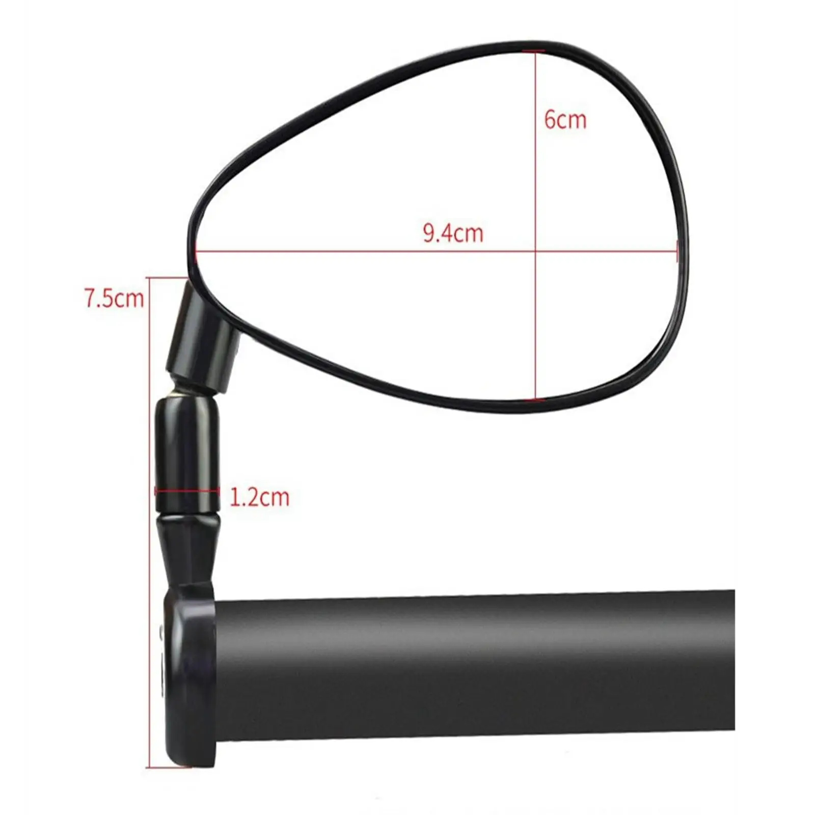 2 шт. Велосипедное заднее зеркало Зеркало регулируемое износостойкое