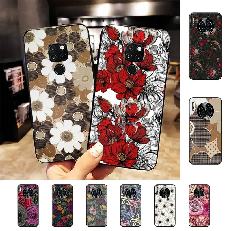 

blooming flowers Phone Case For Huawei Nova 3I 3E mate 20lite 20Pro 10lite Luxury funda case