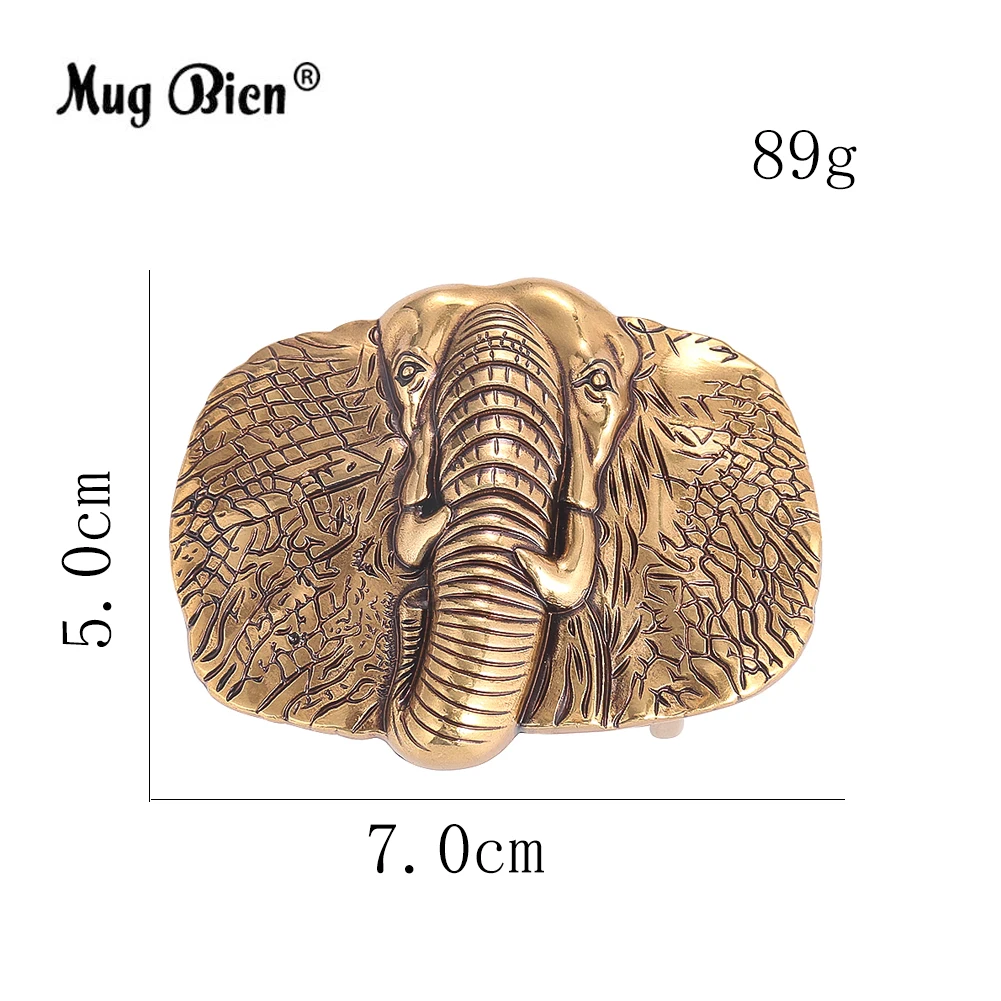 Мужская пряжка для ремня со слоном из сплава компоненты ручной работы сделай сам