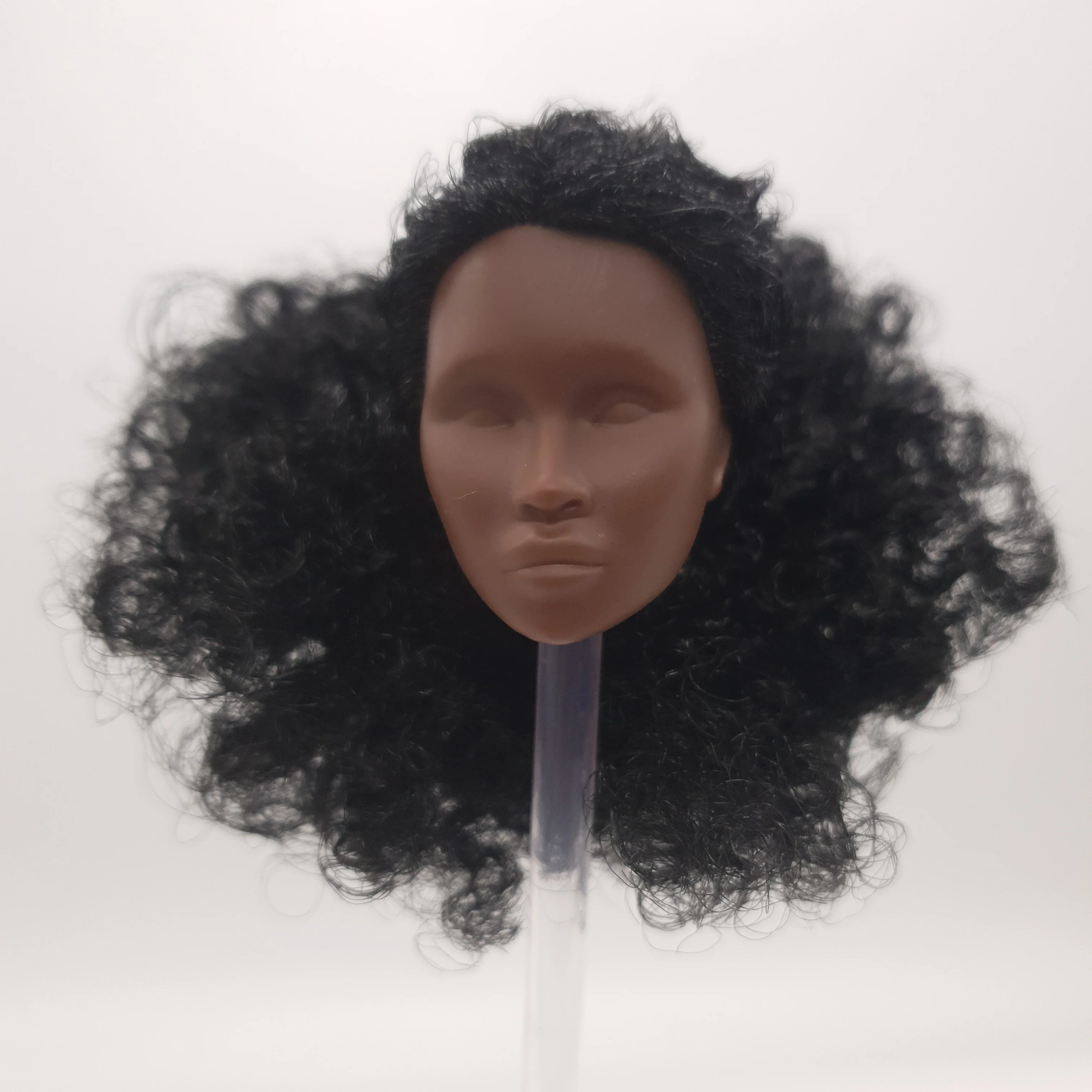 

Fashion Royalty Color Infusion Adele Makeda Black Curly Hair Dark A Skin Integrity 1/6 Doll Head