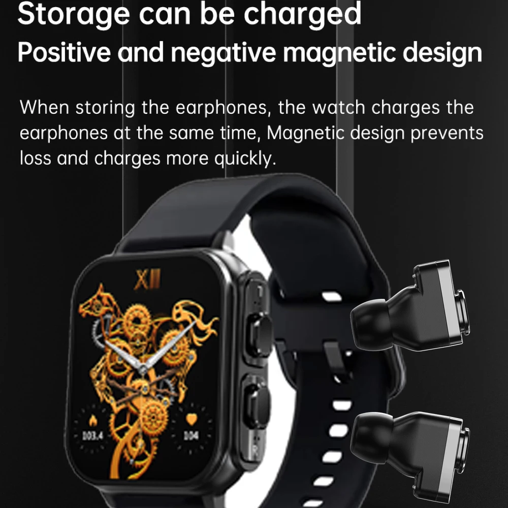 2024 Новые 2 в 1 беспроводные Bluetooth-наушники ENC с шумоподавлением TWS Смарт-часы 96