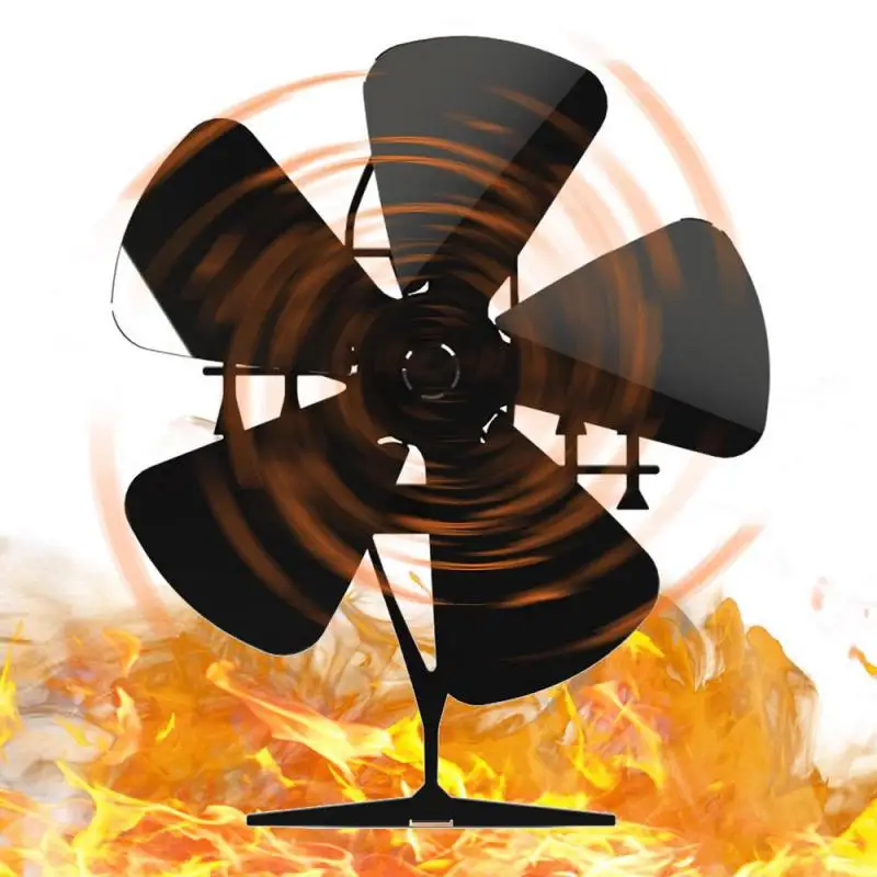 

Stove Fan Creative Log Wood Burner Mini Winter Warm Home Efficient Heat Distribution Accessories Tools Heater Fan Household