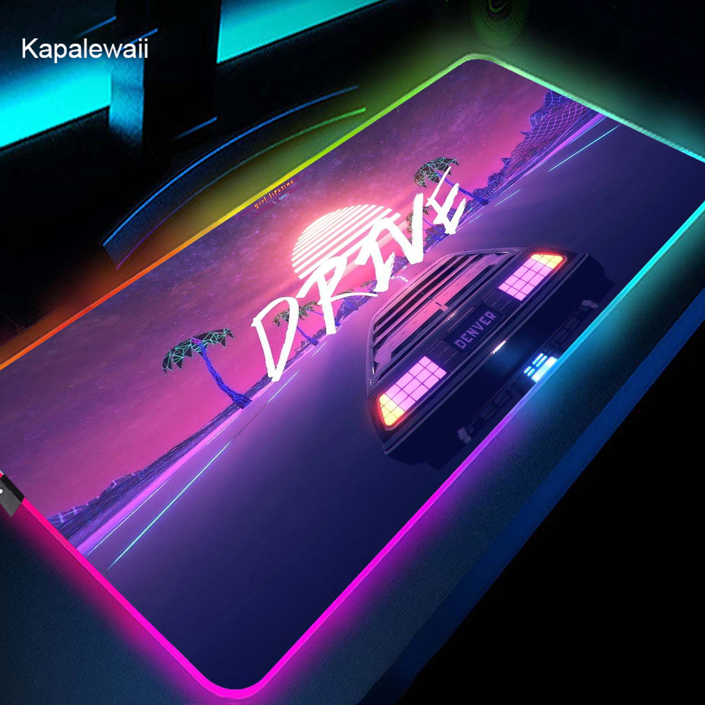 Игровые аксессуары RGB коврик для мыши элементы в японском стиле настольная