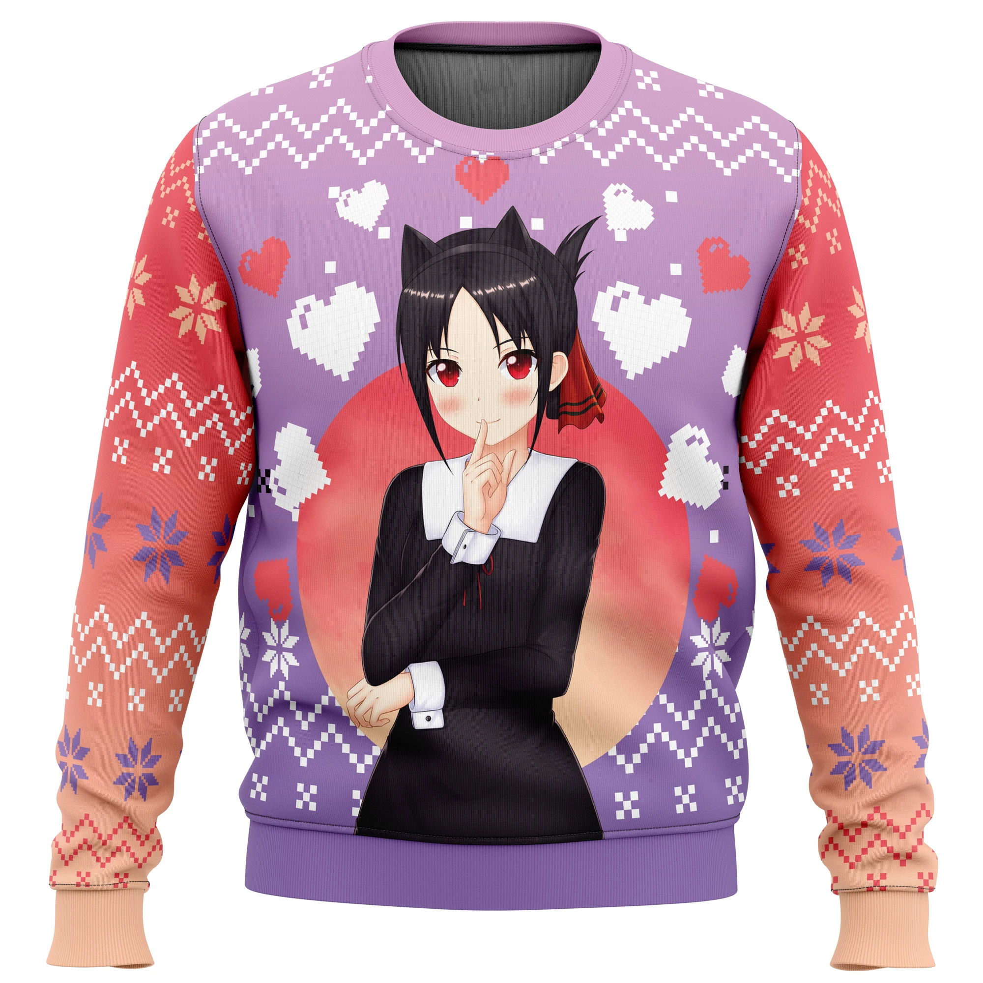 

2023 Kaguya Shinomiya Kaguya-sama Love Is War Ugly Christmas Sweater Gift Santa Claus Pullover Men 3D Sweatshirt And Top Autumn