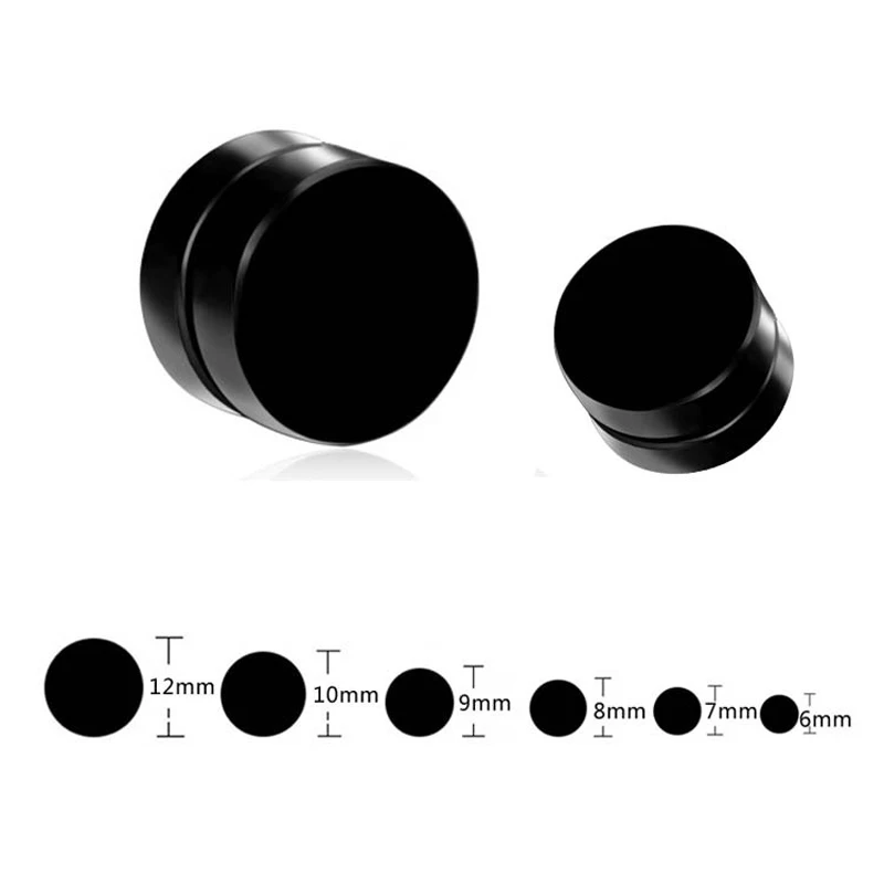 1 шт. модные сильные магнитные серьги-гвоздики для ушей без пирсинга клипсы