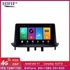 Автомагнитола 2 Din, мультимедийный видеоплеер, навигация GPS для Renault Megane 3 Fluence, Android, автомобильное стереоустройство с рамкой, Wi-Fi