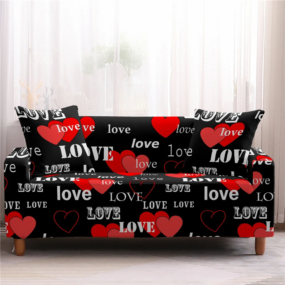Новинка 2022 роскошный черный растягивающийся чехол для дивана Нескользящие Чехлы