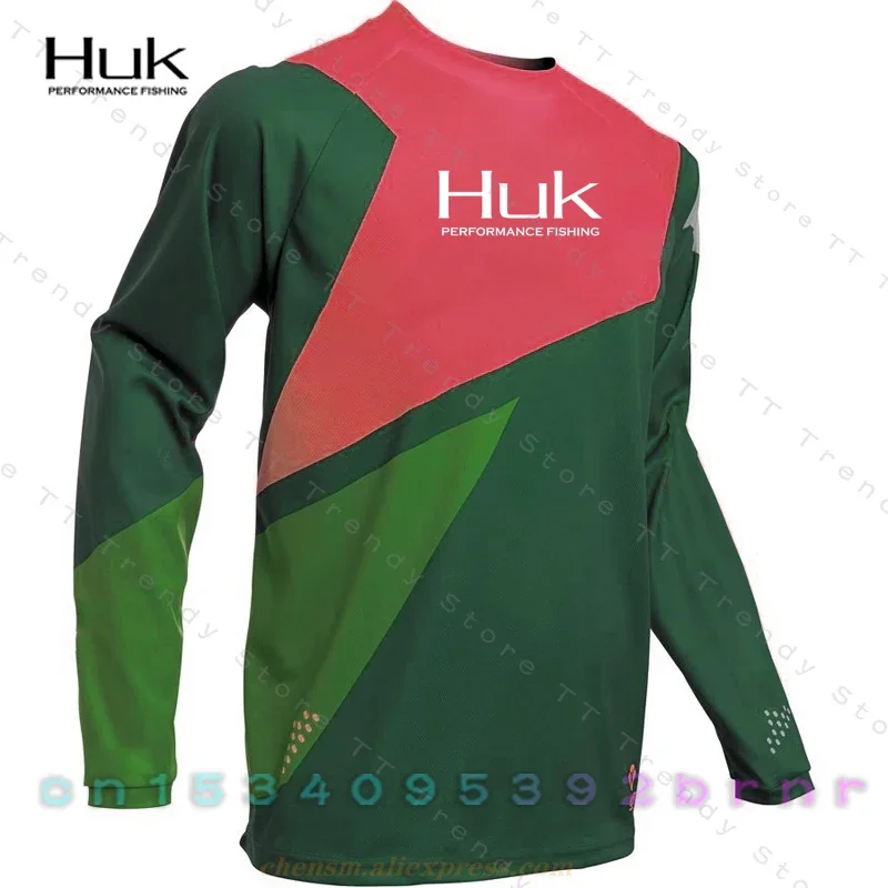 Новинка 2024, рубашки для рыбалки HUK, одежда для рыбалки на открытом воздухе, солнцезащитный крем, дышащая форма для рыбалки с длинными рукавами, анти-УФ-трикотажные изделия для рыбалки (art.: 3920d23ea253a) - 3920d23ea253a