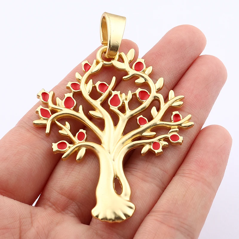 

1 Piece Matt Gold Large Tree Life Charms Pendants for DIY Necklace Jewellery Making Findings Accessories 71x50mm