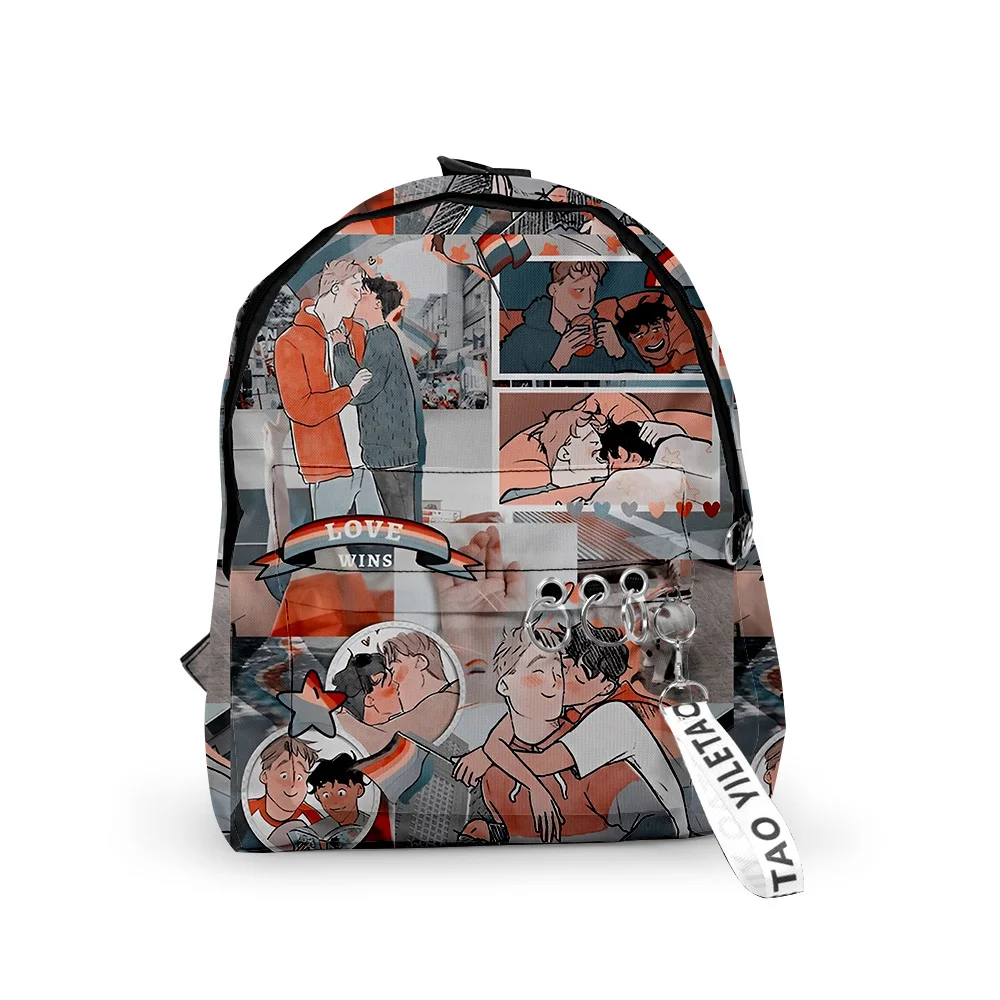 

Heartstopper Tv Series Backpack Unique Schoolbag Travel Bag Harajuku Daypacks Rucksack Zipper Bags