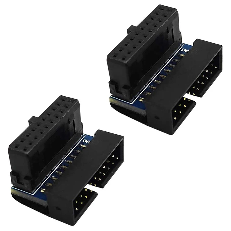

2 шт., адаптер питания с углом поворота 90 градусов, USB 3,0
