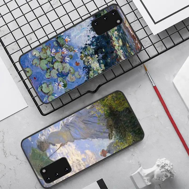 

Monet Oil Painting artwork Phone Case for Samsung S10 21 20 9 8 plus lite S20 UlTRA 7edge