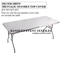 wholesale price matalic spandex table topper rectangle stretch tablecloth cover wedding table cloth event hotel decoration