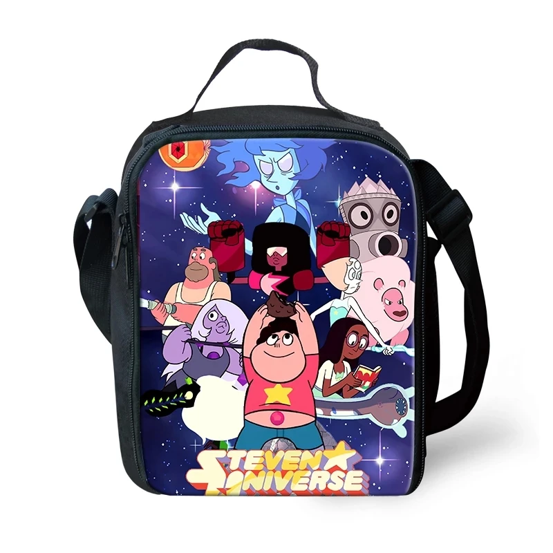 Advocator Steven Universe Print Lunch Bag for Boys Girls Customized Insulated Food Keep Warm Bag Shoulder Lunchbox Free Shipping