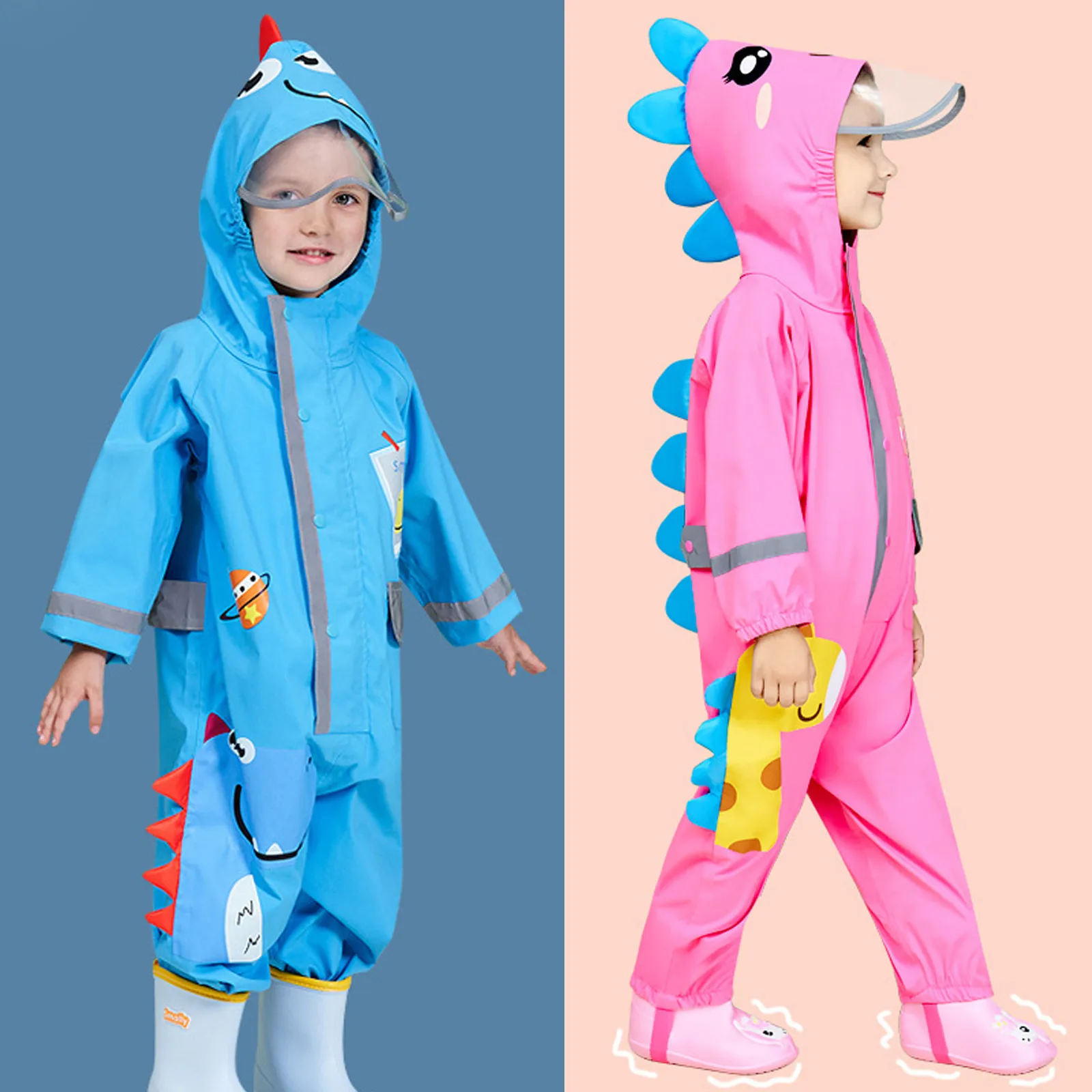 Детский дождевик с динозавром на возраст 1-10 лет |