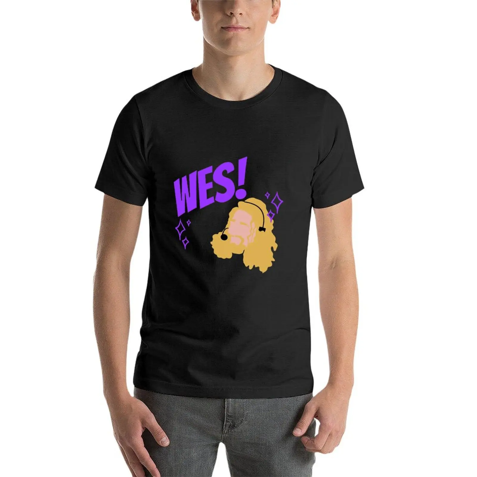 Фото Wes! Футболка, изящные заготовки, винтажные мужские тренировочные рубашки №4