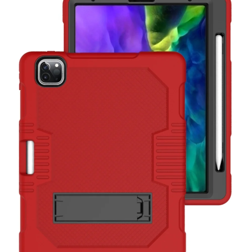 

Силиконовый чехол для планшета Apple iPad Pro 12,9 дюйма, 11 дюймов, 2018 дюйма, 2020 дюйма, 2021 дюйма/Air 4, 10,9 дюйма, безопасный для детей, защитный чехол-подс...