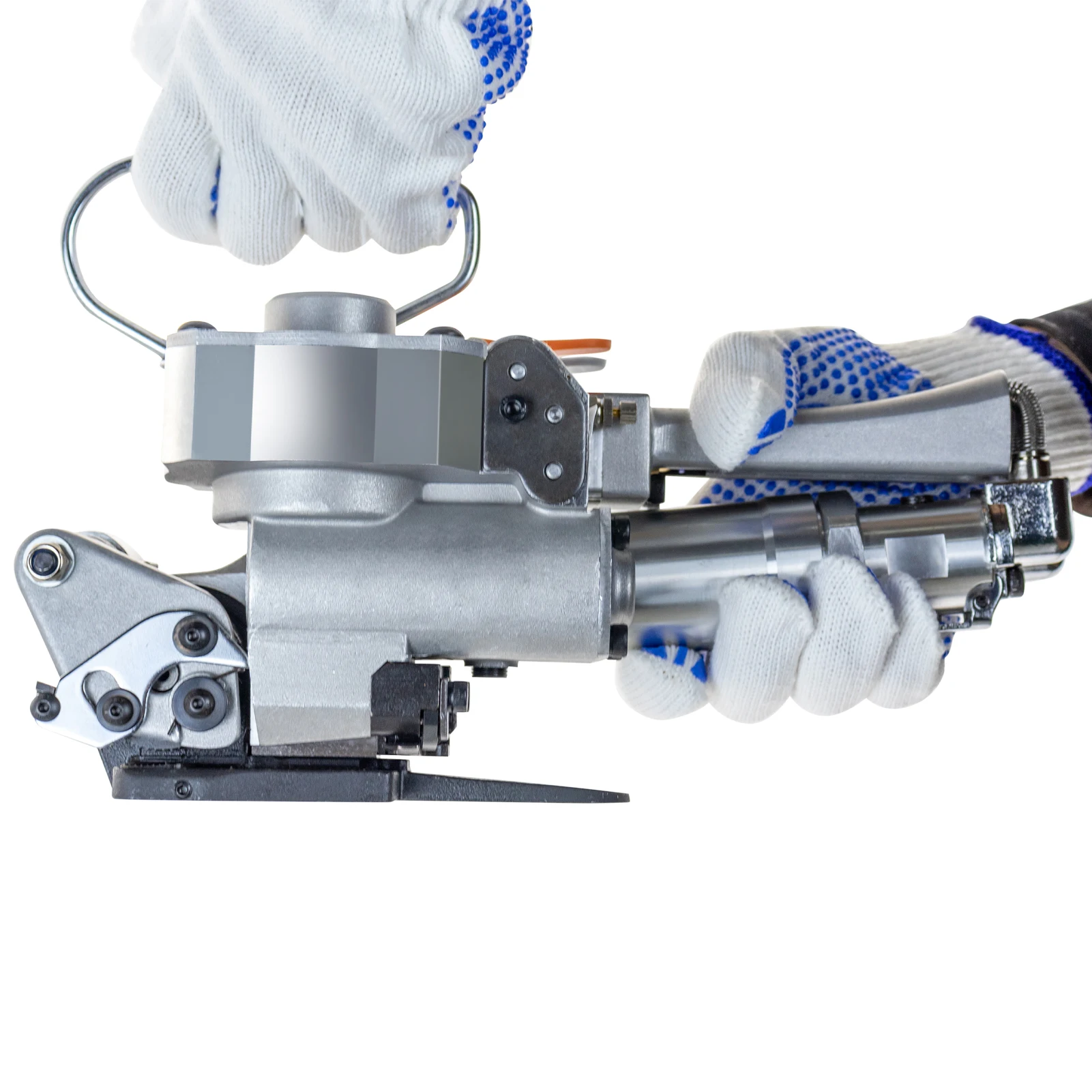 

Hand-held Plastic Pneumatic Strapping Tools For 1/2"-3/4" PP &PET Strapping Machine Button-free Hot Melt Pneumatic Baler